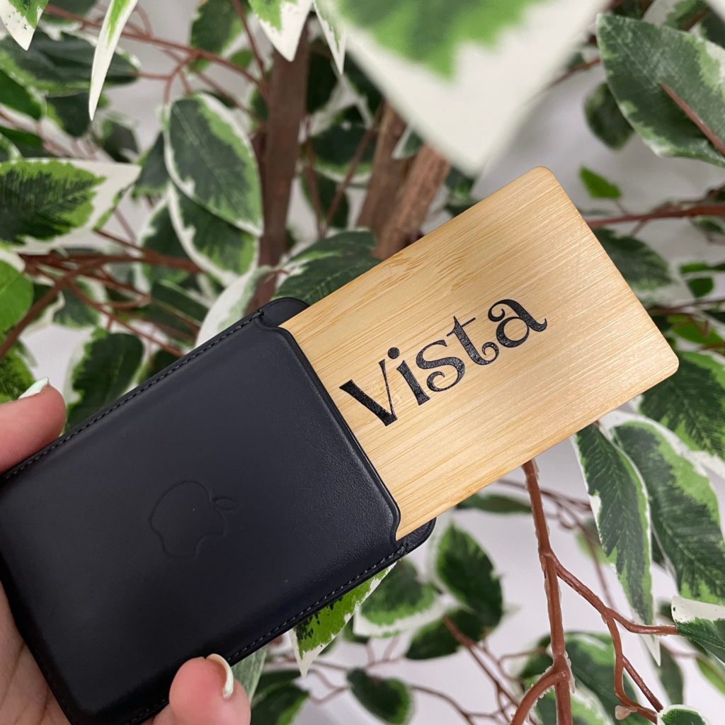 vista bamboo business card